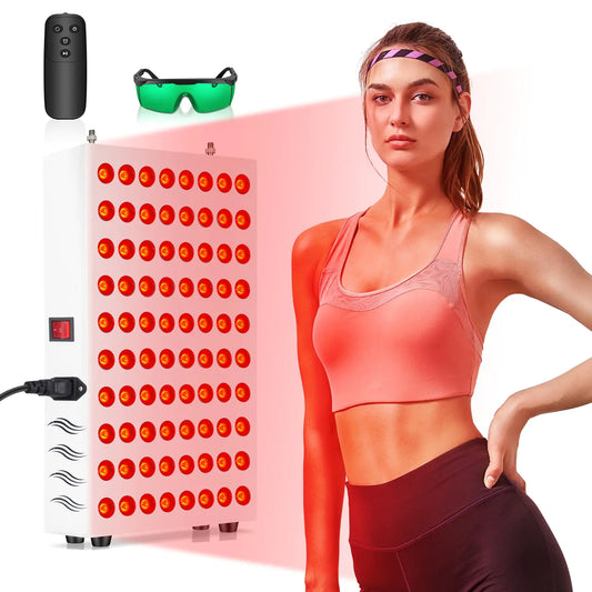 Gooowl 120W Red Light Therapy for Body Yasinaner Red Light Therapy Lamp 660nm Red and 850nm Near Infrared Light Therapy Panel Device for Full Body Face Muscle Skin Beauty